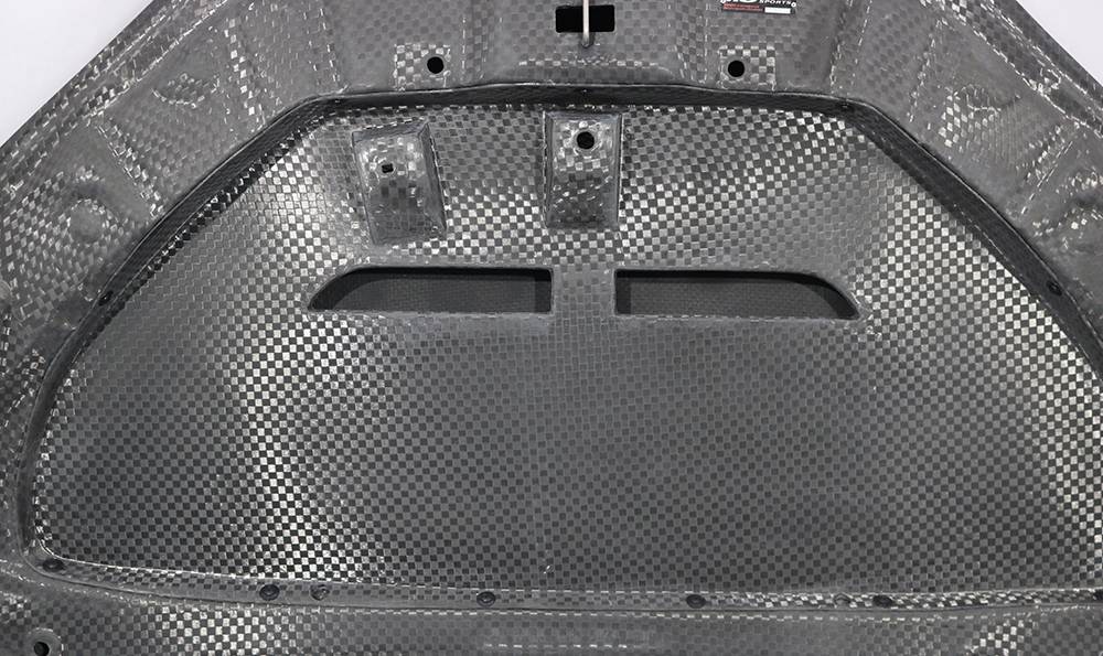 2023-2024 Toyota Prius OEM Style Carbon Fiber Black Hood-5