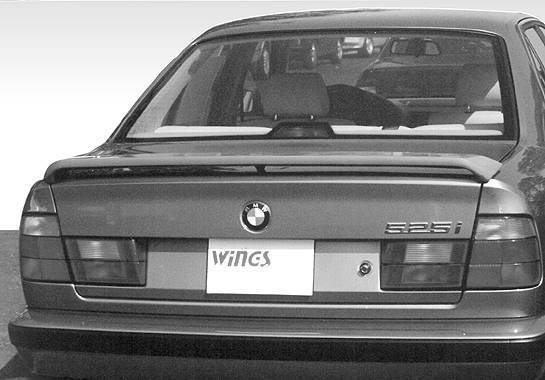 1989-1995 BMW 5 SERIES E34 4 doors FRP Primer Spoiler-1
