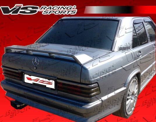 1984-1993 Mercedes C Class W201 4 doors EURO TECH Style FRP Primer Spoiler-1