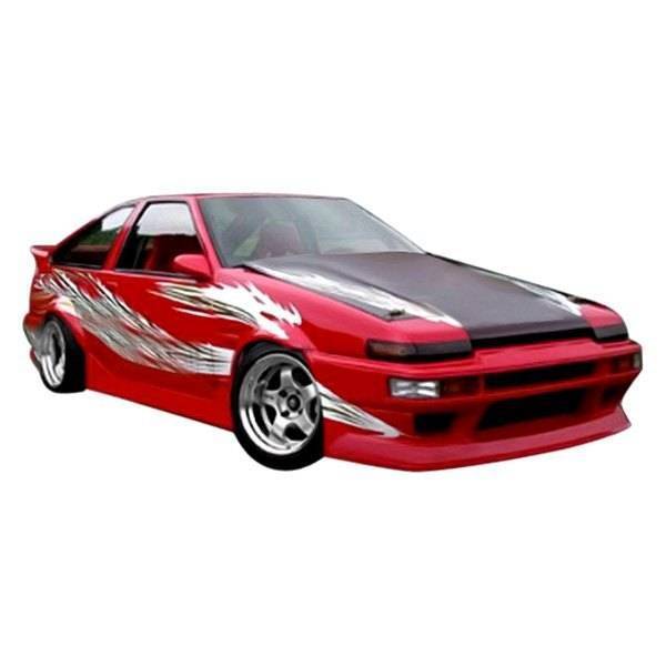 1984-1987 Toyota Corolla Hatchback 2 doors RF Style FRP Primer Front Bumper-2