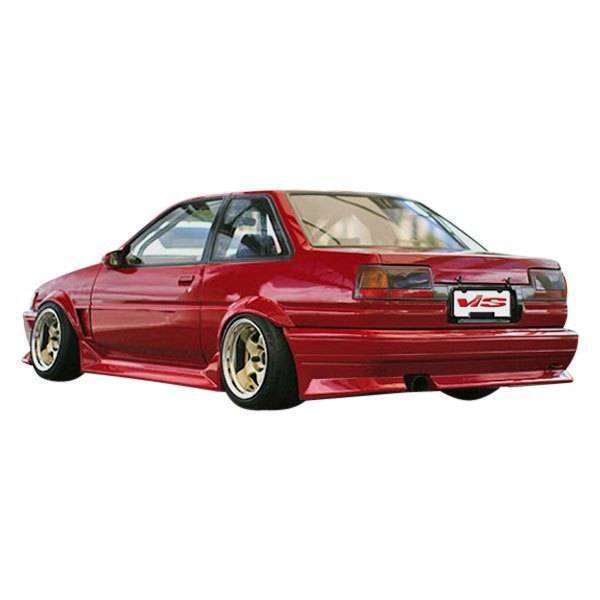 1984-1987 Toyota Corolla Hatchback 2 doors RF Style FRP Primer Side Skirts-1