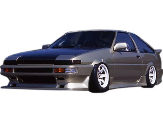 1984-1987 Toyota Corolla Hatchback 2 doors FRP Primer Front Bumper-1