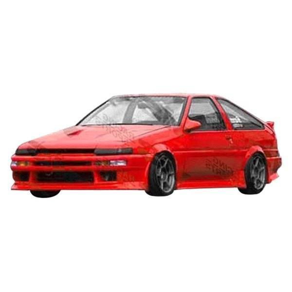 1984-1987 Toyota Corolla Hatchback 2 doors V Speed Style FRP Primer Side Skirts-1