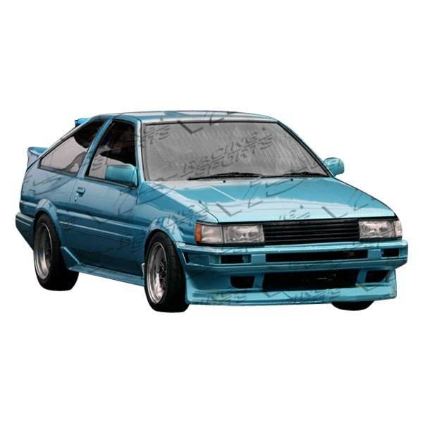1984-1987 Toyota Corolla Hatchback MONSTER Style FRP Primer Full Kit-1