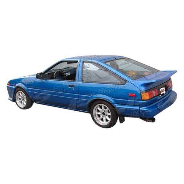 1984-1987 Toyota Corolla Hatchback TECHNO R Style FRP Primer Spoiler-1