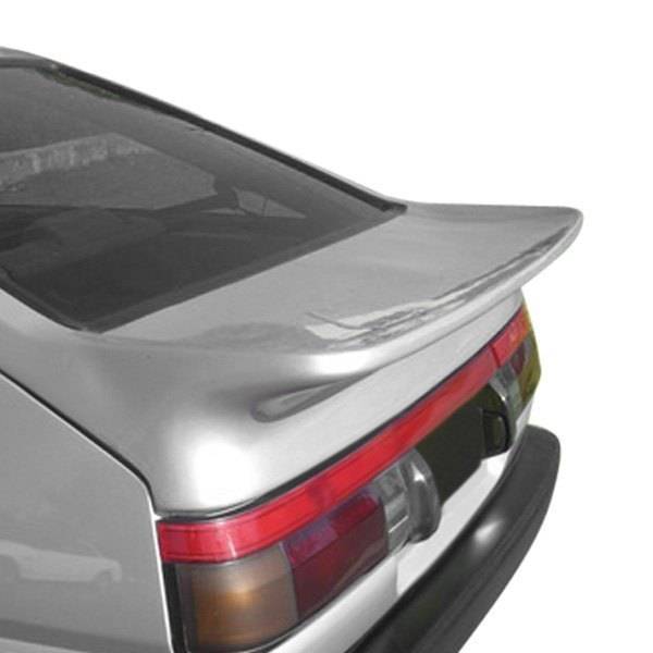 1984-1987 Toyota Corolla Hatchback TECHNO R Style FRP Primer Spoiler-2