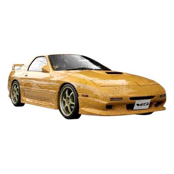 1986-1991 Mazda RX7 2 doors BALLISTIX Style FRP Primer Front Bumper-1