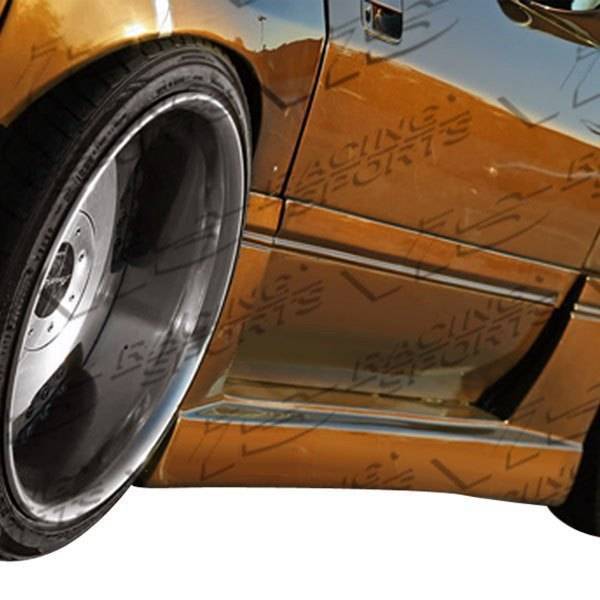 1986-1991 Mazda RX7 2 doors G Speed Style FRP Primer Side Skirts-1