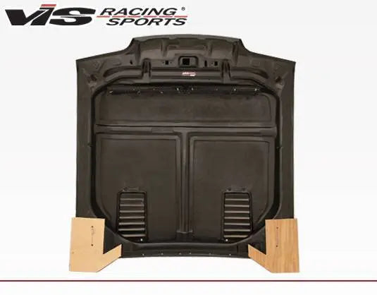 1987-1993 Ford Mustang 2 doors GT 500 Style Carbon Fiber Black Hood-4
