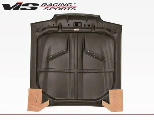 1987-1993 Ford Mustang 2 doors Stalker 2 Style Carbon Fiber Black Hood-3