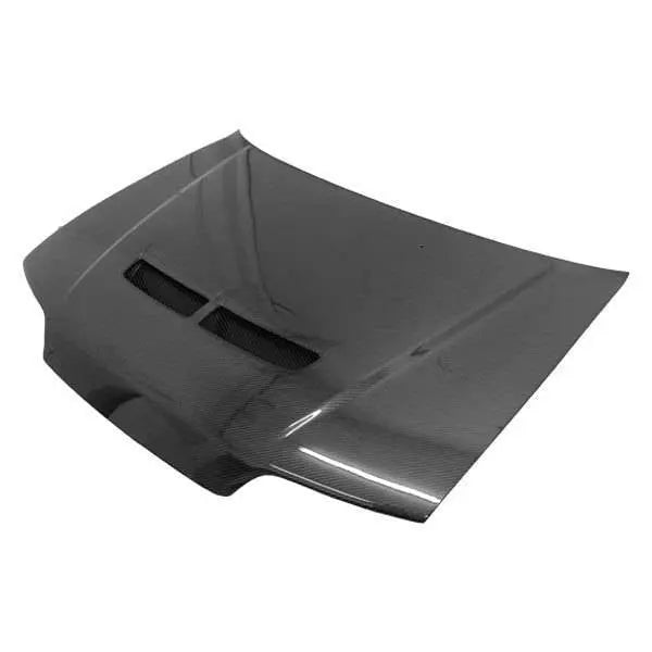 1988-1991 Honda CRX JDM Hatchback TECHNO R Style Carbon Fiber Black Hood-1
