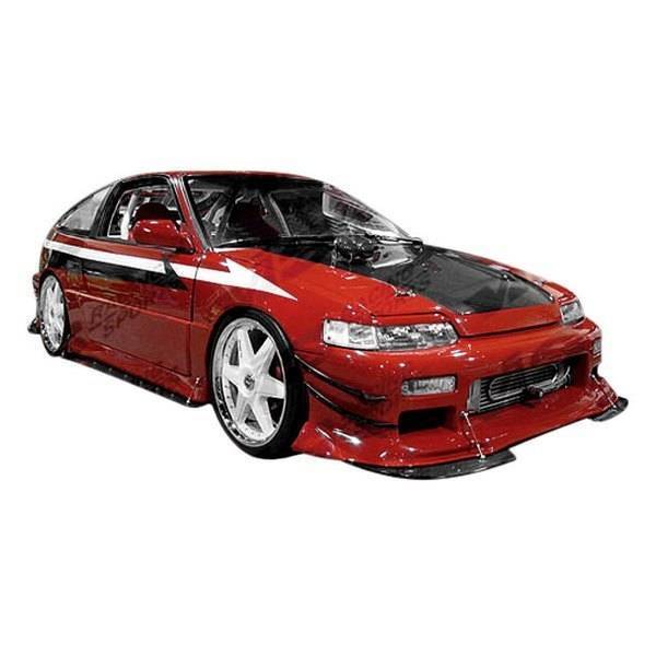 1988-1991 Honda Crx Hatchback TNR Flared Style FRP Primer Front Bumper-1