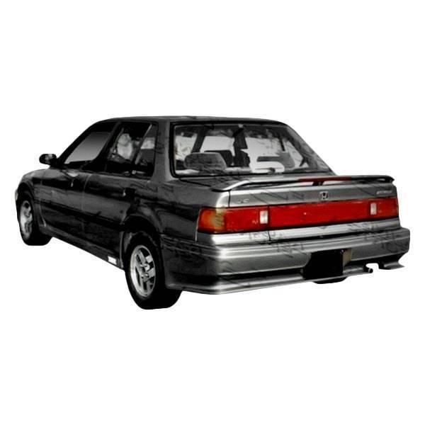 1988-1991 Honda Civic 4 doors TECHNO R Style FRP Primer Rear Bumper-1