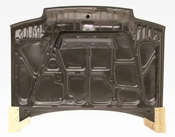 1988-1991 Honda Civic 4 doors INVADER Style Carbon Fiber Black Hood-4