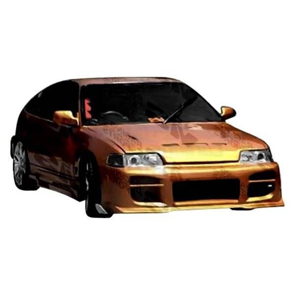 1988-1991 Honda Civic Hatchback OCTANE Style FRP Primer Front Bumper-1
