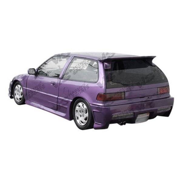 1988-1991 Honda Civic Hatchback QUEST Style FRP Primer Full Kit-2