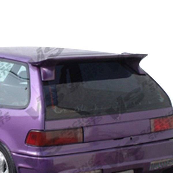 1988-1991 Honda Civic Hatchback TECHNO R Style FRP Primer Spoiler-2