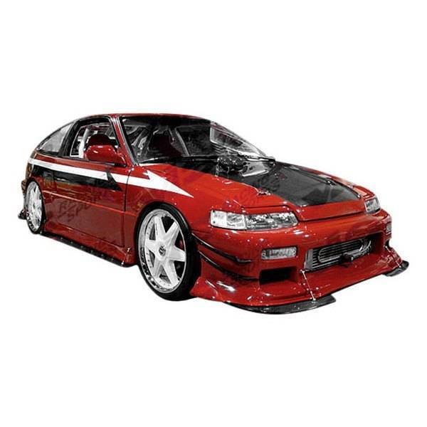 1988-1991 Honda Civic Hatchback TNR Flared Style FRP Primer Front Bumper-1