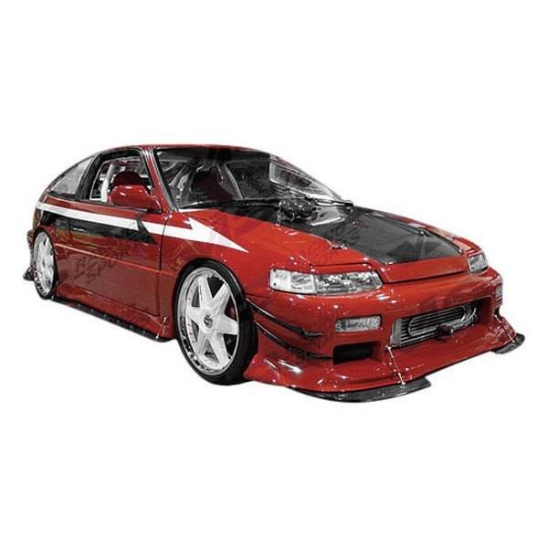 1988-1991 Honda Civic Hatchback TNR Flared Style FRP Primer Full Kit-1