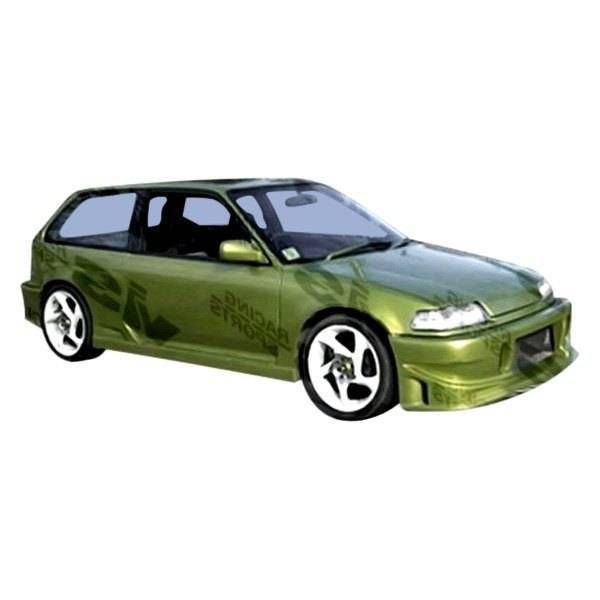 1988-1991 Honda Civic Hatchback TSC Style FRP Primer Front Bumper-1