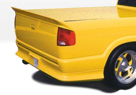 1994-2003 Chevrolet S10 POLYURETHANE Black Rear Bumper-1