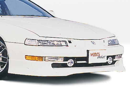 1992-1996 Honda Prelude POLYURETHANE Black Front Lip-1