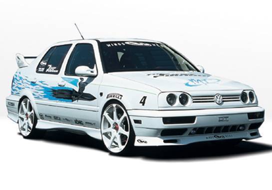 1993-1998 Volkswagen Jetta POLYURETHANE Black Full Kit-2