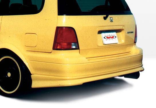 1995-1998 Honda Odyssey POLYURETHANE Black Rear Lip-1