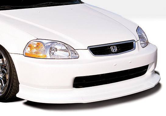 1996-1998 Honda Civic POLYURETHANE Black Front Lip-1