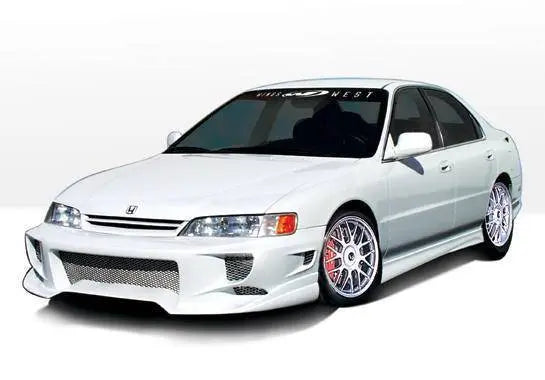 1994-1997 Honda Accord 4 doors POLYURETHANE Black Side Skirts-1