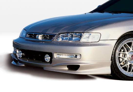 1996-1997 Honda Accord POLYURETHANE Black Front Lip-1
