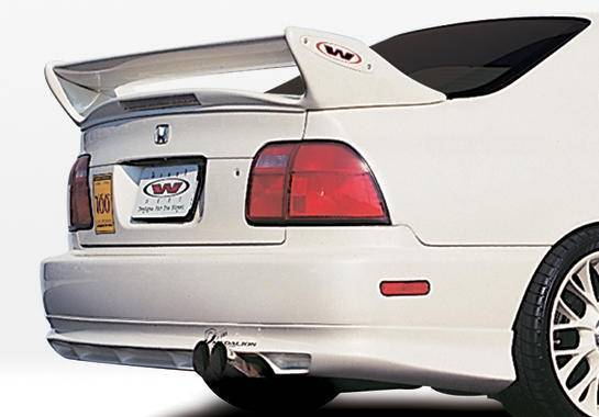 1996-1997 Honda Accord POLYURETHANE Black Rear Lip-1