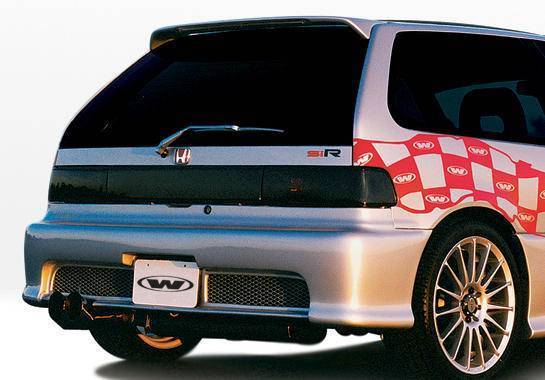 1988-1991 Honda Civic Hatchback POLYURETHANE Black Full Kit-3