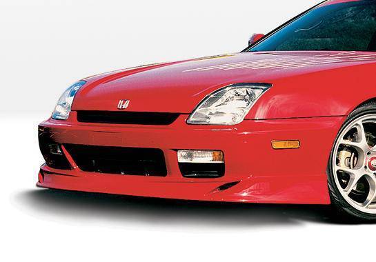 1997-2001 Honda Prelude POLYURETHANE Black Front Lip-1