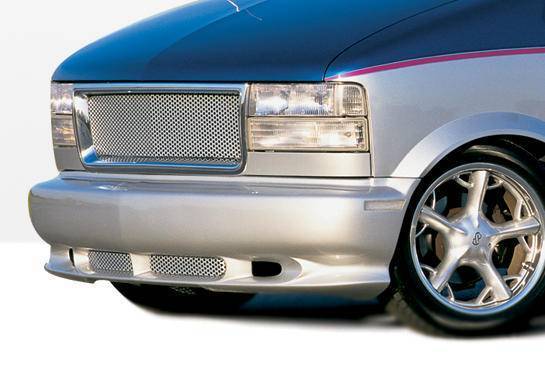 1995-2002 Chevrolet Astro POLYURETHANE Black Front Lip-1