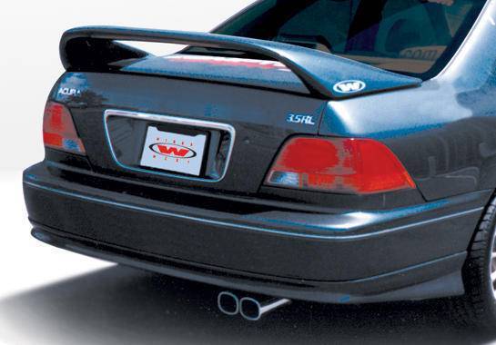 1996-1998 Acura RL POLYURETHANE Black Rear Lip-1
