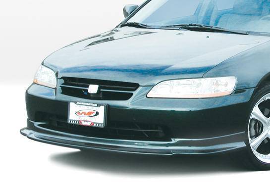 1998-2000 Honda Accord 4 doors POLYURETHANE Black Front Lip-1