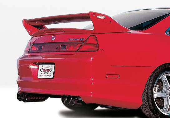 1998-2002 Honda Accord 2 doors POLYURETHANE Black Rear Lip-1