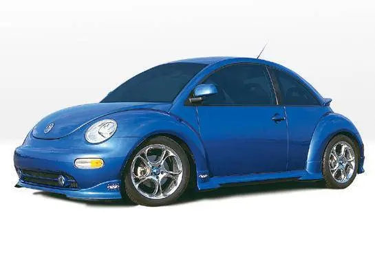 1999-2003 Volkswagen Beetle POLYURETHANE Black Side Skirts-1