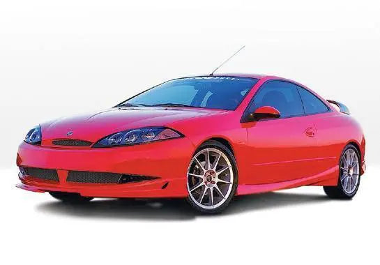 1999-2000 Mercury Cougar POLYURETHANE Black Side Skirts-1