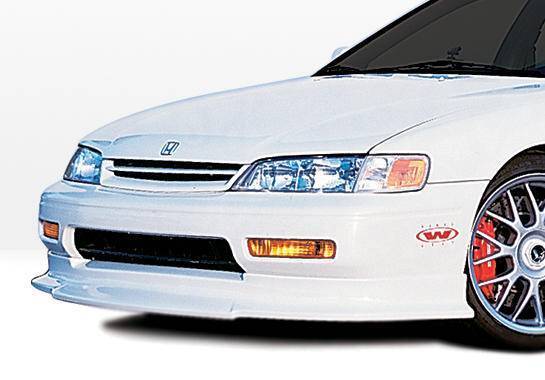 1996-1997 Honda Accord POLYURETHANE Black Front Lip-1