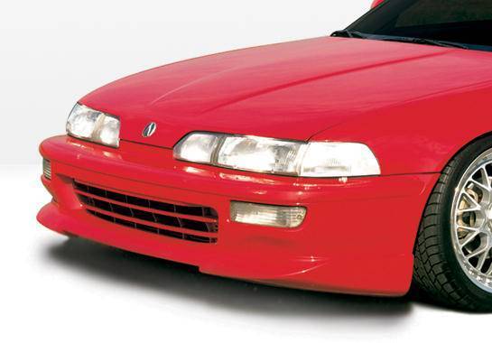 1992-1993 Acura Integra 2 doors POLYURETHANE Black Front Lip-1