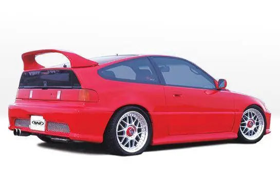 1988-1991 Honda Crx POLYURETHANE Black Side Skirts-1
