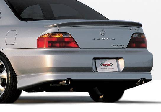 1999-2003 Acura TL POLYURETHANE Black Rear Bumper-1