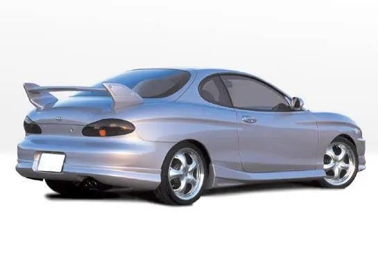 1997-1999 Hyundai Tiburon POLYURETHANE Black Side Skirts-1