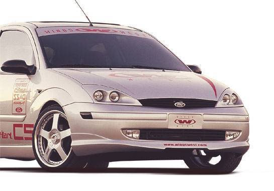 2000-2004 Ford Focus POLYURETHANE Black Front Lip-1