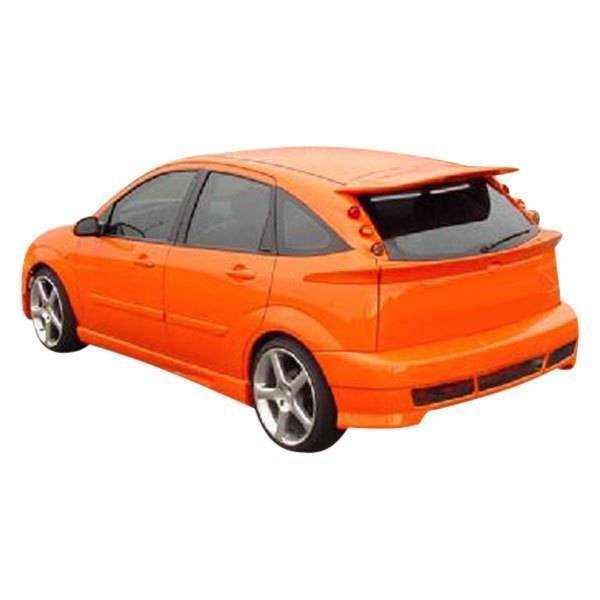 2000-2007 Ford Focus Hatchback 3 pcs Midspoiler Style FRP Primer Spoiler-1