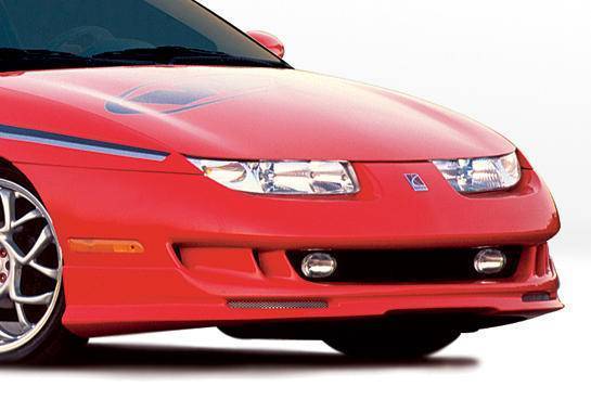 1997-2000 Saturn SC 2 doors POLYURETHANE Black Front Bumper-1