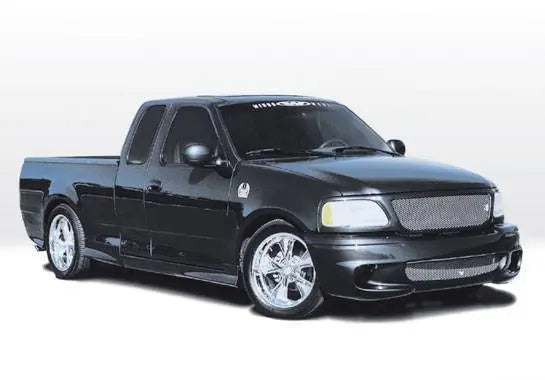 1997-2003 Ford F150 POLYURETHANE Black Side Skirts-1