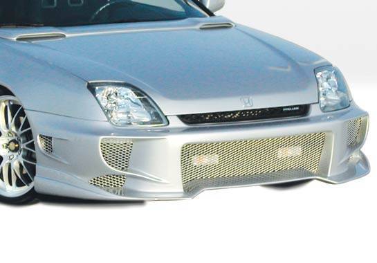1997-2001 Honda Prelude POLYURETHANE Black Front Bumper-1